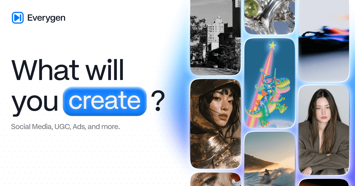 EveryGen AI (formerly Viewmax) homepage โ AI videos for YouTube Shorts, UGC and ads