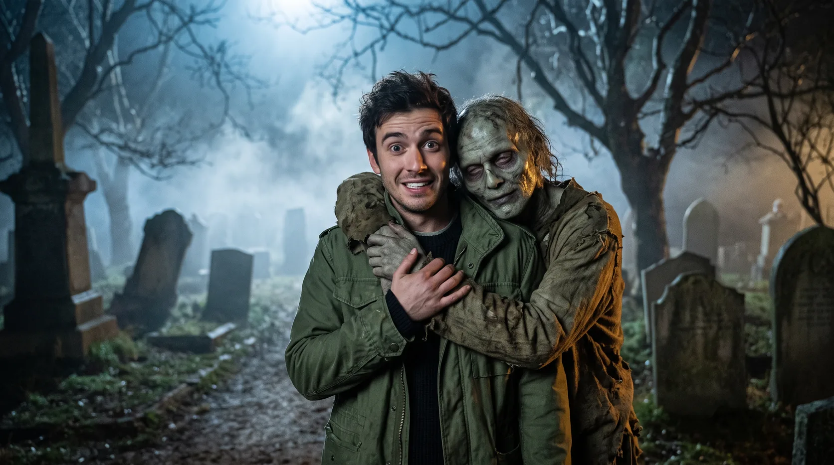 Zombie Hug AI Video